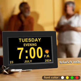 CAZOKASI bedside clock ideal for elderly use at home