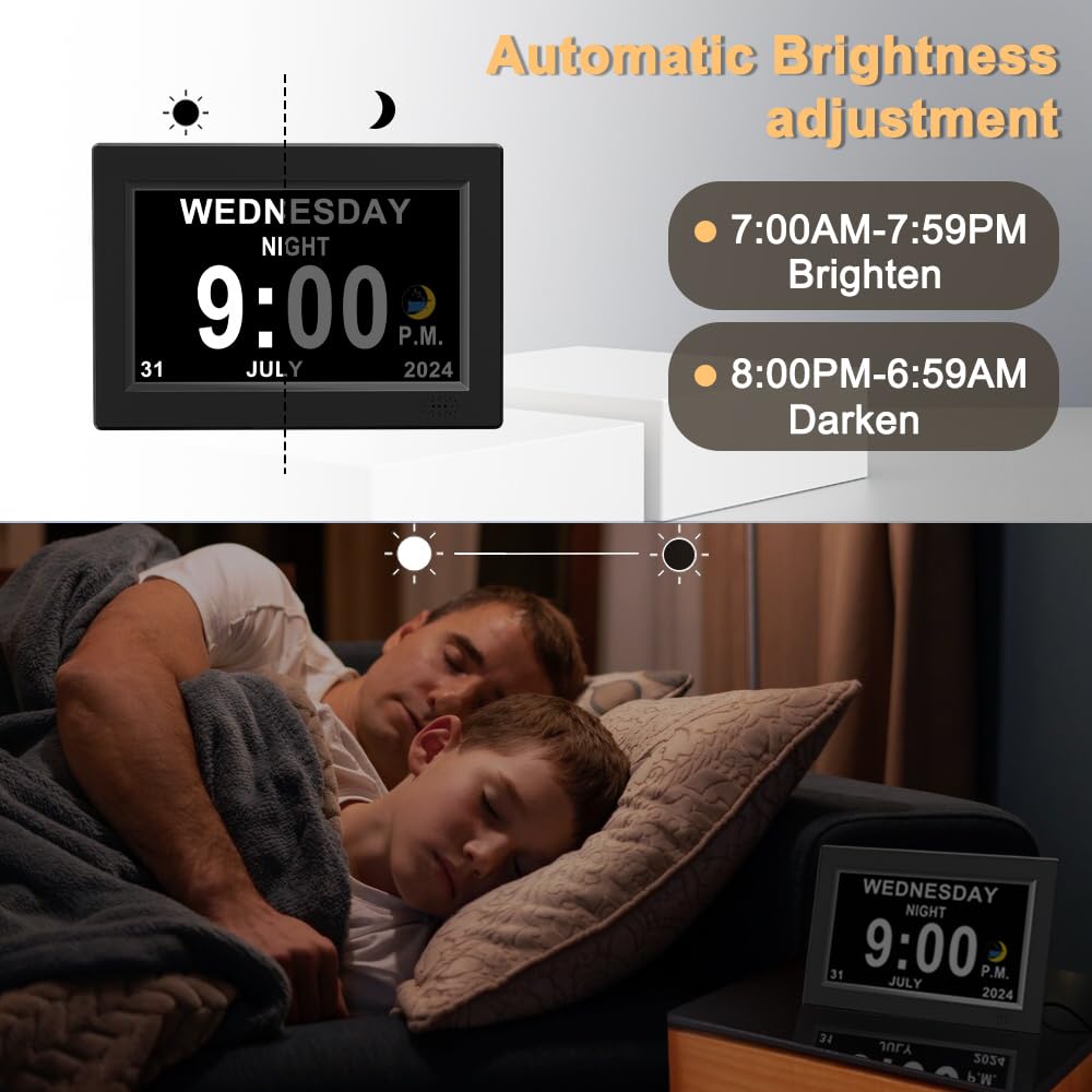 CAZOKASI multilingual clock with 10 languages for global use