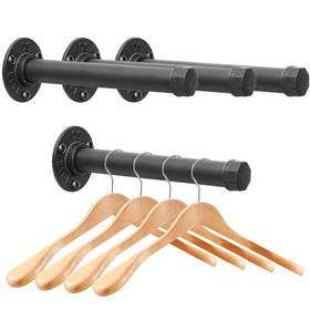 Cazzon cast-iron wall mount base provides sturdy support for racks.