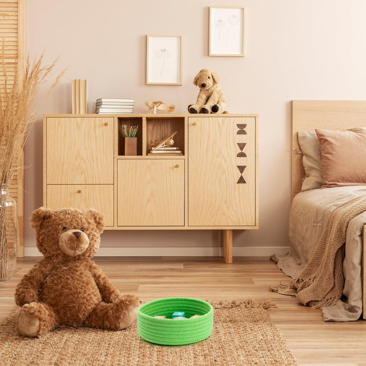 Cazzon small baskets rainbow as a handy key tray