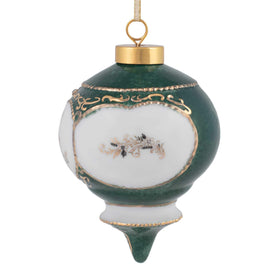 CBE Happy 50th Anniversary ornament with ribbon loop, easy to hang and display year-round.