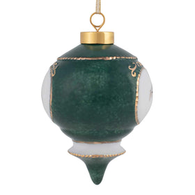CBE Happy 50th Anniversary ornament features Victorian silhouette and elegant gold detailing for classic style.