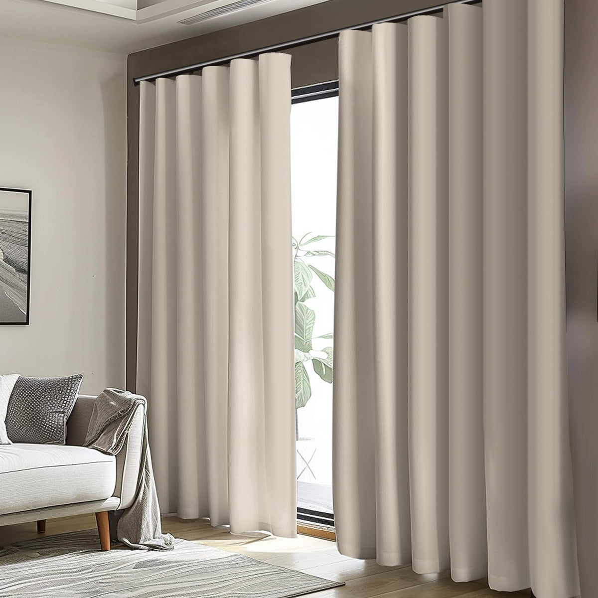 Cbsroro beige panel showing privacy shielding and glare reduction
