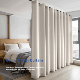 Cbsroro beige room divider installed in an office space