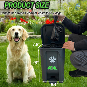 CCAATVG removable inner bucket enables quick cleaning after waste disposal