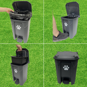 CCAATVG foot-pedal operation allows hands-free waste disposal