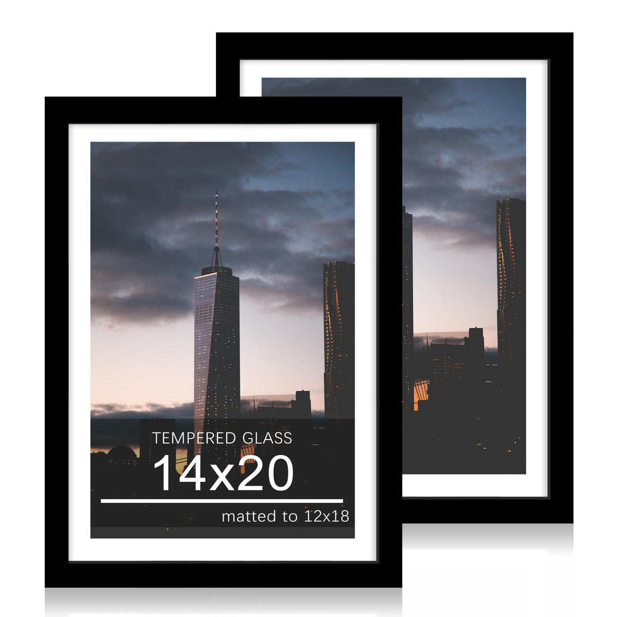ccdcc 14x20 poster frame two-pack front view for versatile wall display