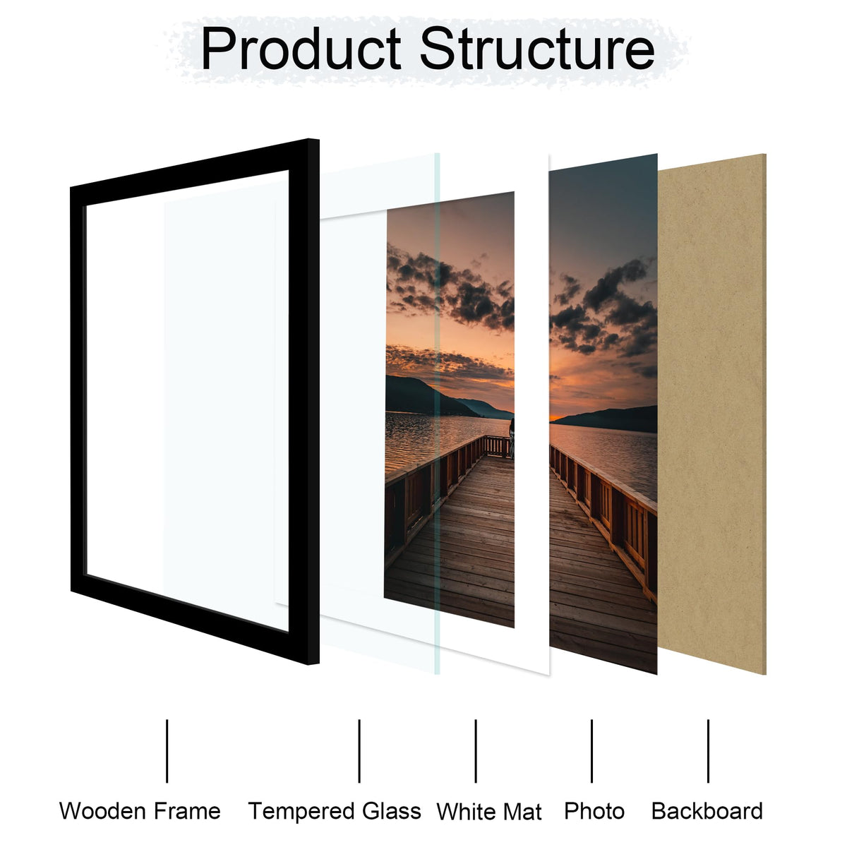 ccdcc 14x20 poster frame two-pack mat-ready design for flexible sizing