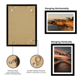 ccdcc 14x20 poster frame tempered glass close-up for clear display