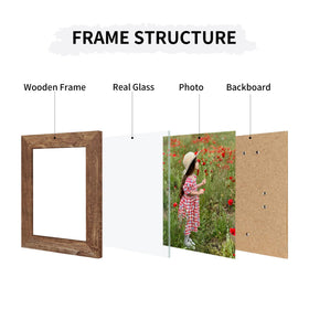 ccdcc collage frame glass close-up showing clear photo protection.