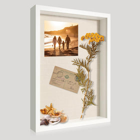 CCDCC 12x16 shadow box front view with tempered glass for clear wall display
