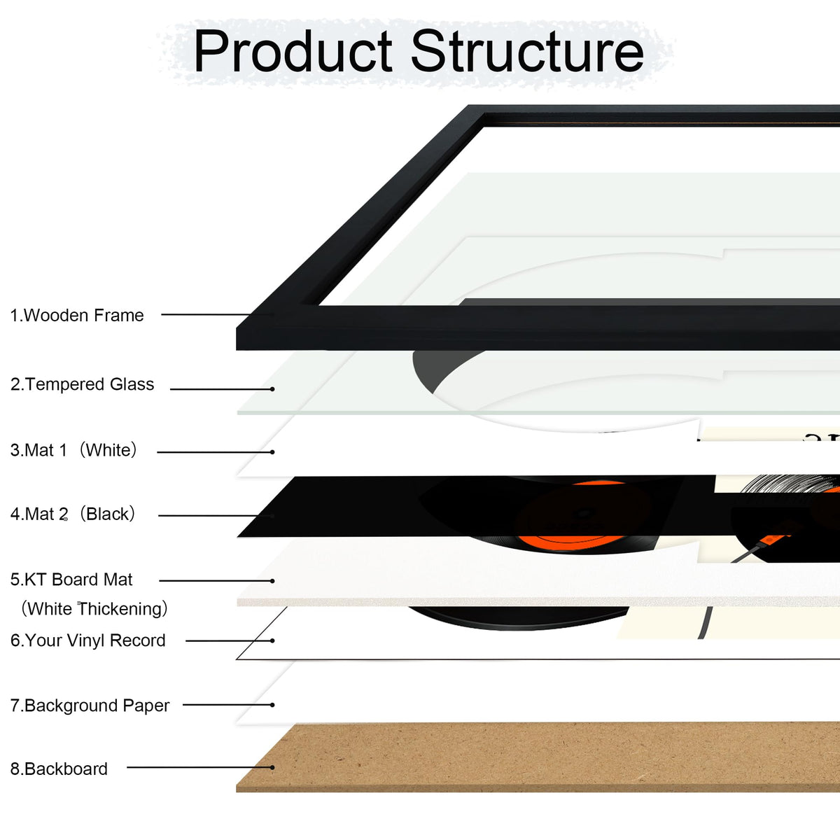 ccdcc wooden-album-frame back-mount hardware enables flexible vertical or horizontal wall display