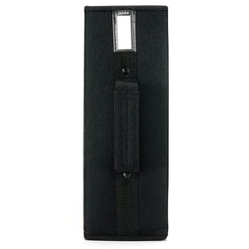 Black CCidea CD/DVD case in use on shelf for organized media