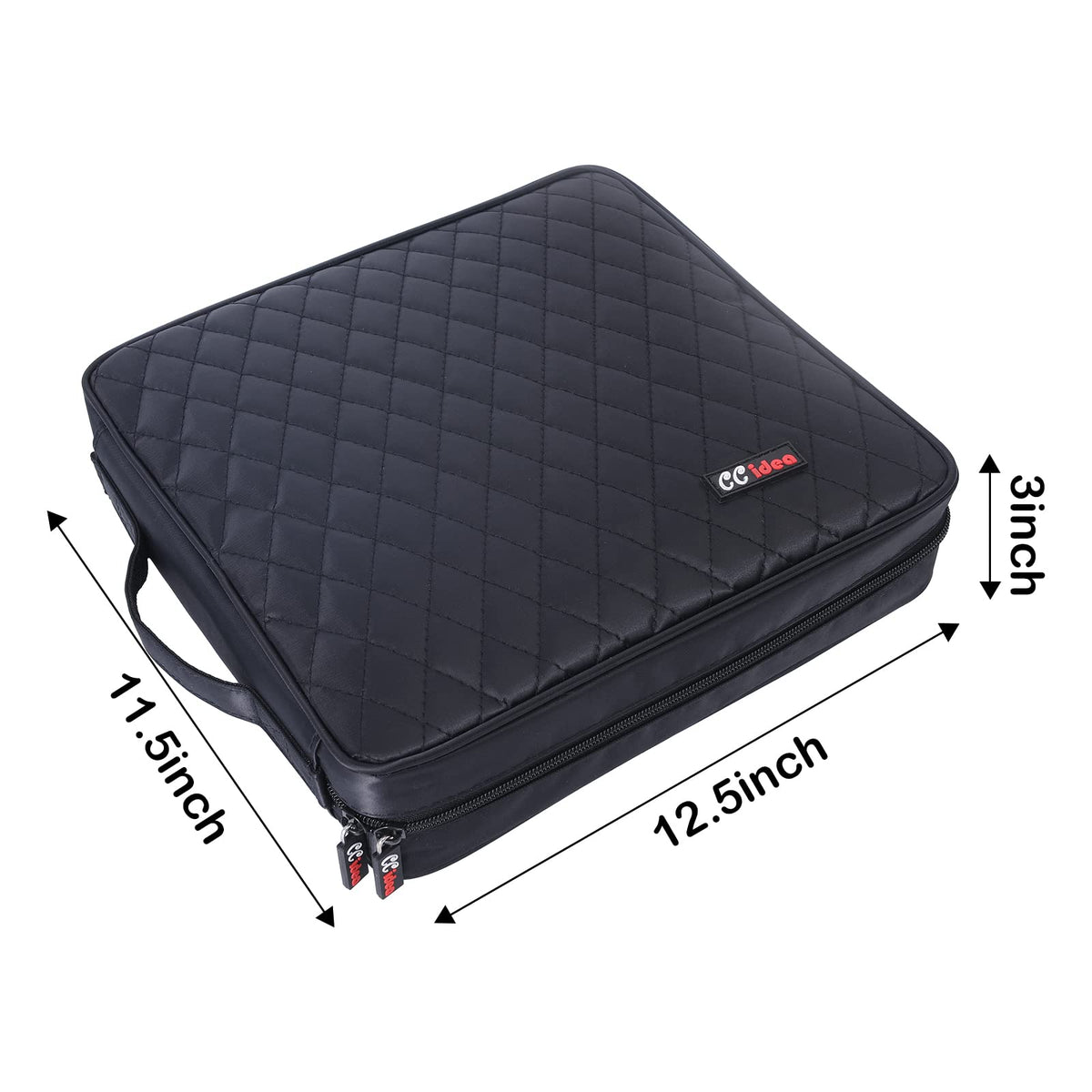 CCidea CD/DVD Case Holder features durable nylon outer and reinforced stitching for longevity.