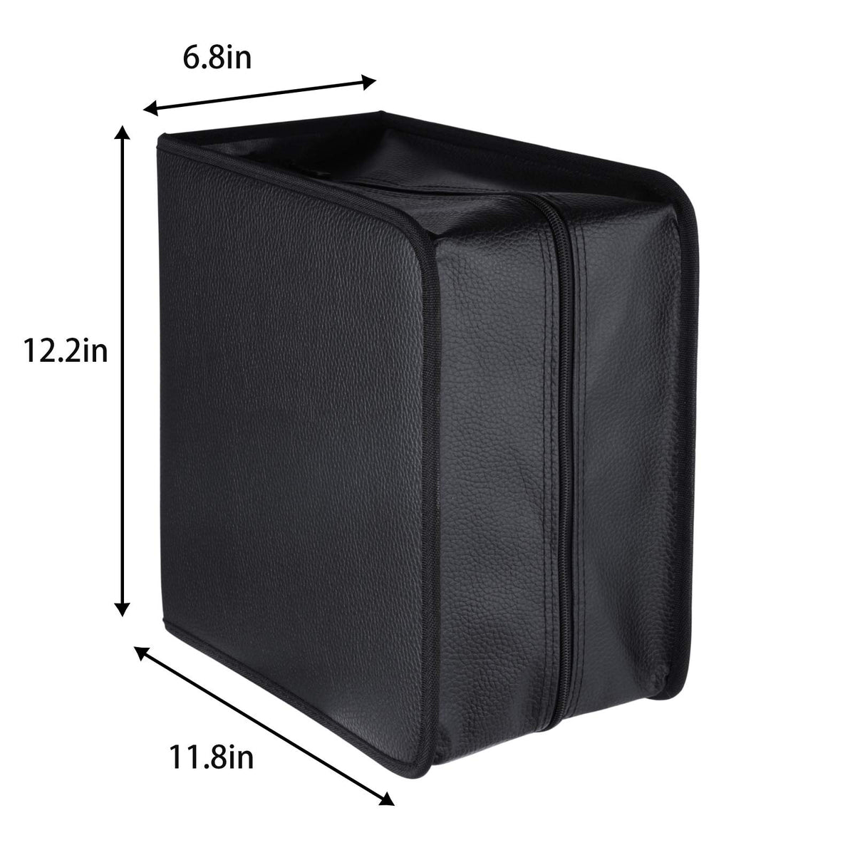 CCidea binder dimensions 12.6 x 9 x 12.5 inches for media storage.