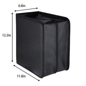 CCidea binder dimensions 12.6 x 9 x 12.5 inches for media storage.