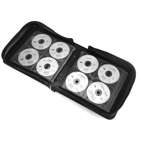 Soft outer fabric and sponge padding protecting discs during transport