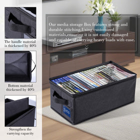 CCidea holds 27+ standard cases, ideal for Blu-ray and games