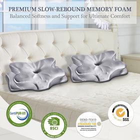 CCidea pillow edges cradle shoulders for better alignment during side sleeping