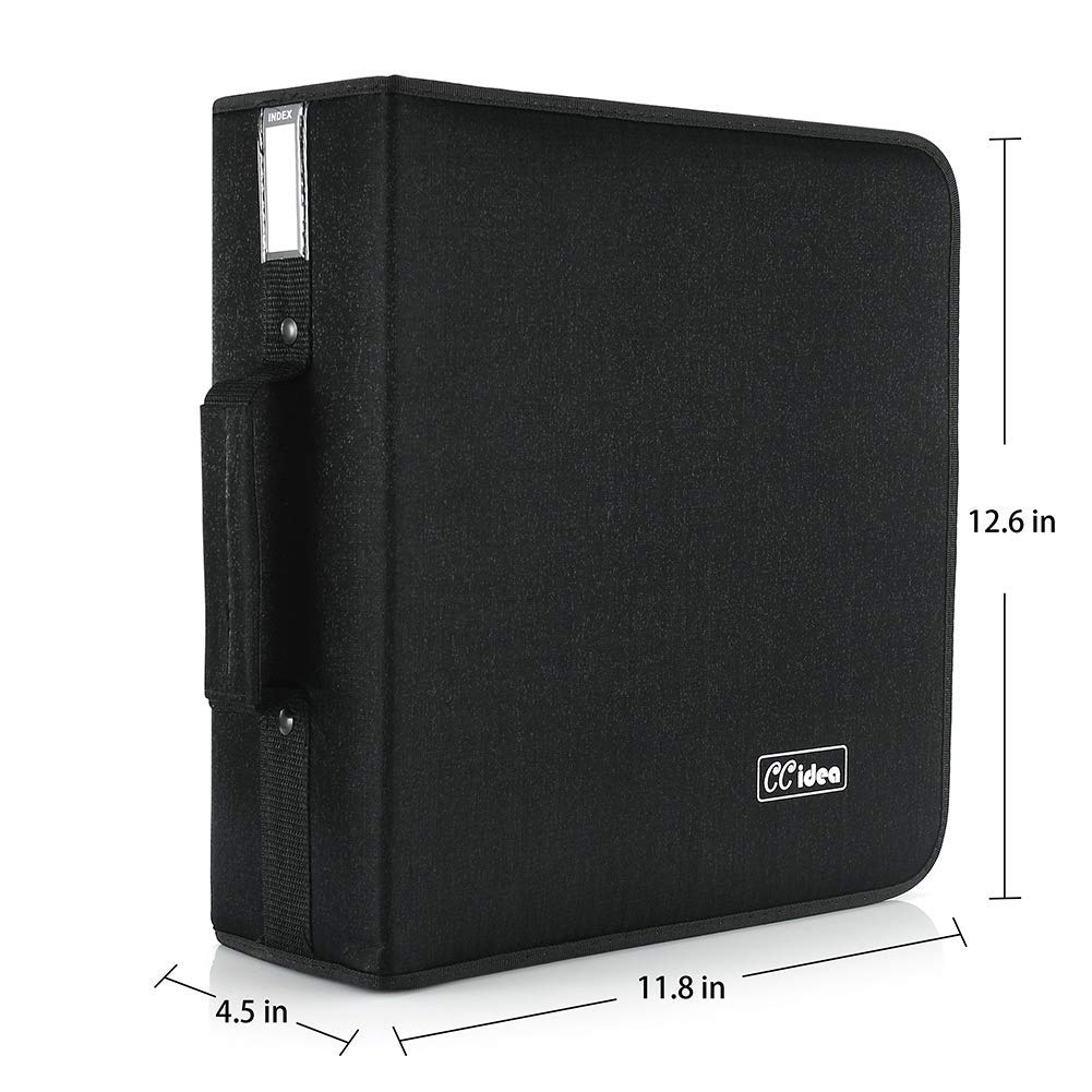 Portable CCidea disc binder with handle for easy travel