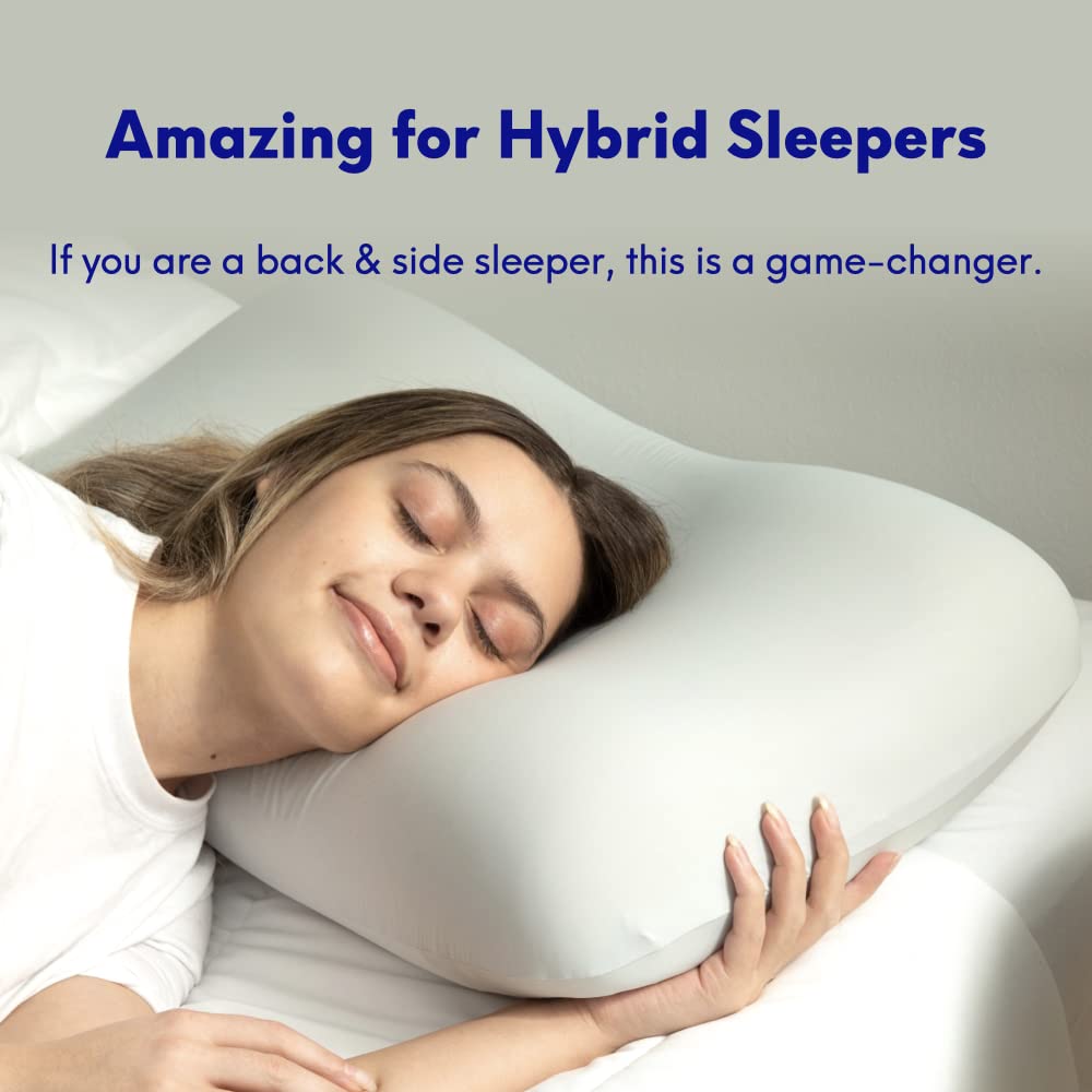 C CUSHION LAB Deep Sleep Pillow dual-density foam delivers adaptive support for comfortable positioning.