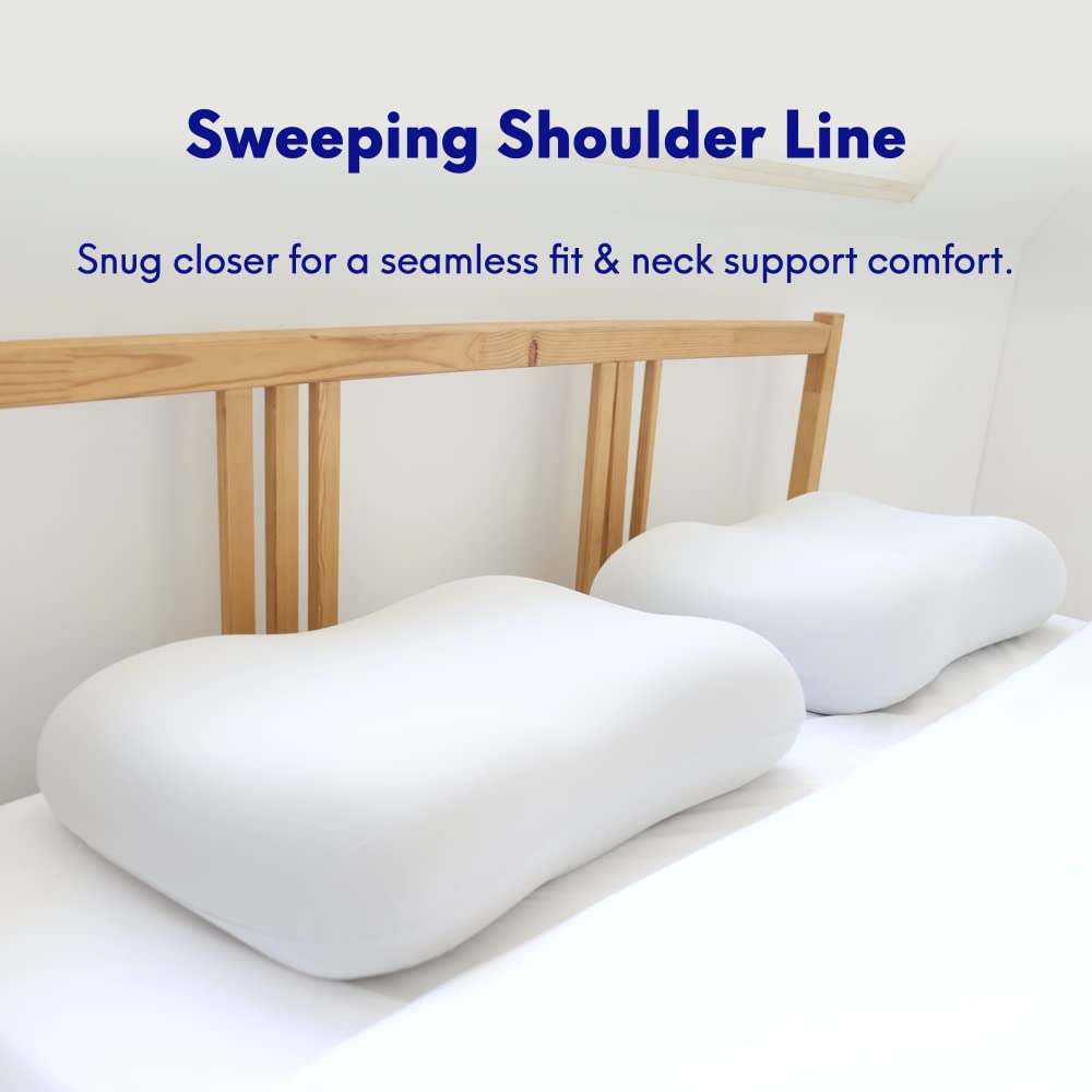 C CUSHION LAB Deep Sleep Pillow soft top layer provides cloud-like cushioning.