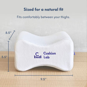 C CUSHION LAB knee pillow stays by your bed for easy access.