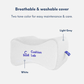 C CUSHION LAB knee pillow aids pregnancy sleep with leg and hip comfort.