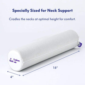 C CUSHION LAB neck roll under knees for back sleeping relief.