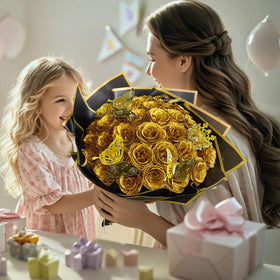 CCYXSHOW glitter rose bouquet kit in 12 colors for personalized gifts.