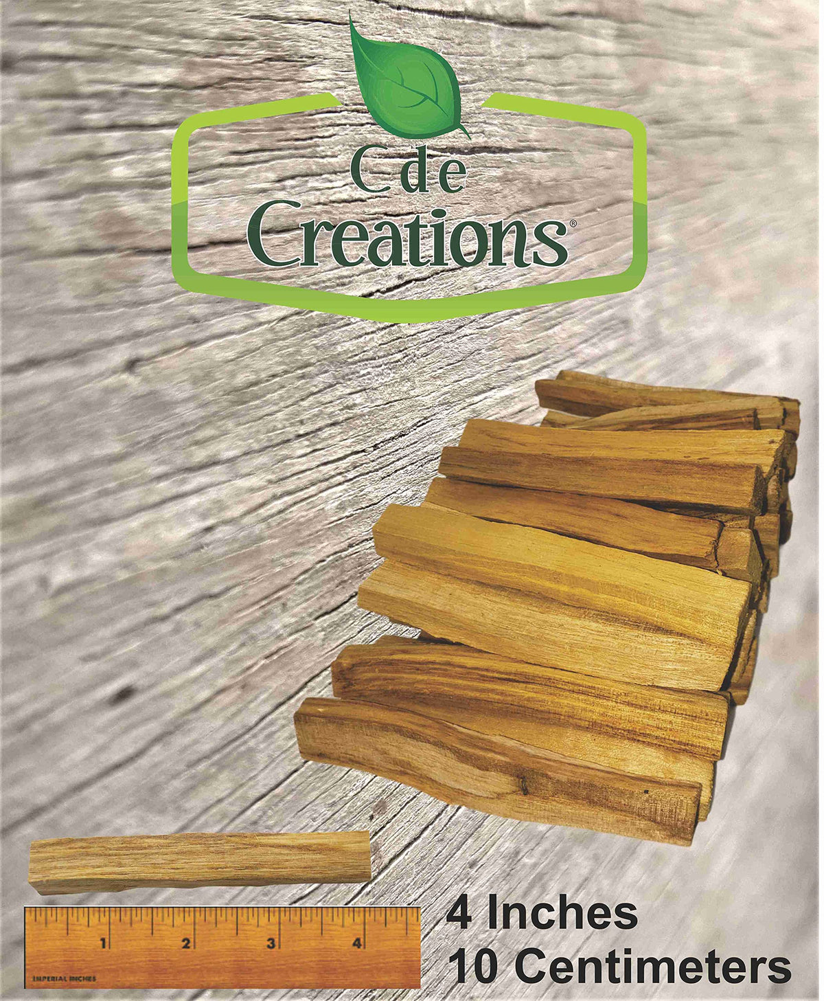 Close-up of resin-rich Palo Santo sticks highlighting natural aroma