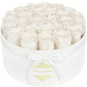 cdco 17 Forever Flowers in luxury suede box showcases lasting elegance.