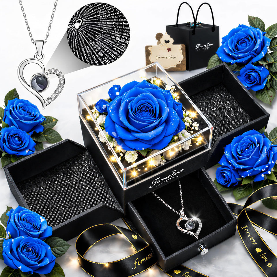 cdco Forever Love Rose heart pendant highlights a preserved rose centerpiece you can wear for reminders of love.