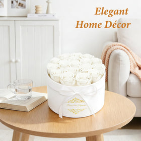 cdco home decor preserved roses elevate dressing table with romantic charm.