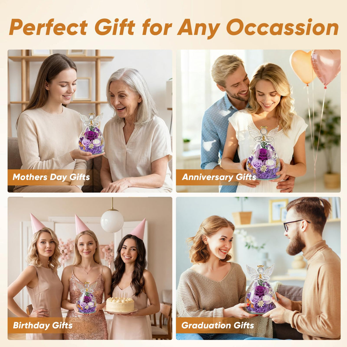 cdco Mother’s Day gift idea featuring rose and angel figure