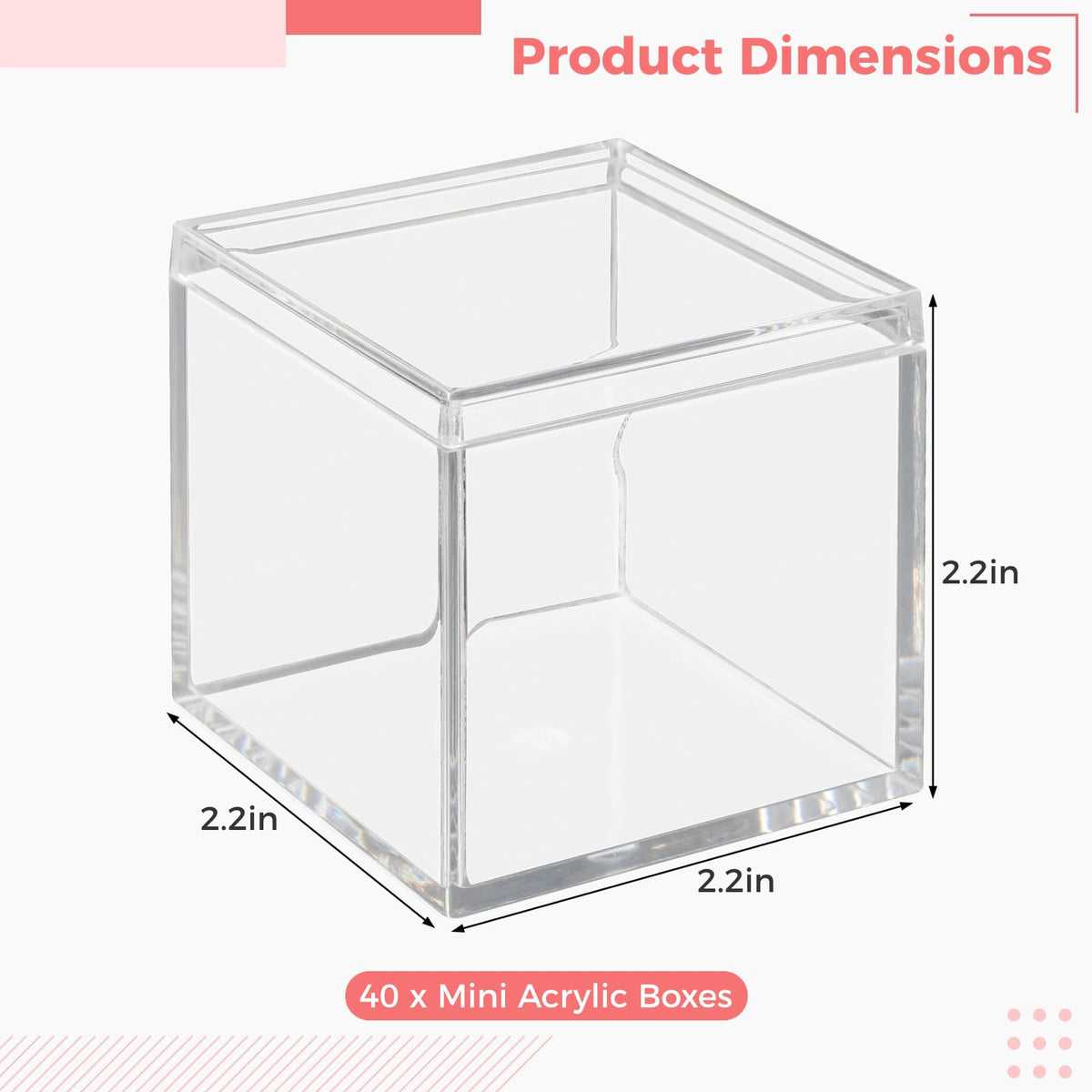 CDOKY 40-pcs with lid open protecting contents from dust.