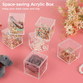 CDOKY transparent box for jewelry storage keeps items visible.