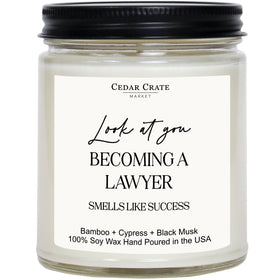 CEDAR CRATE MARKET Bamboo Forest candle in glass jar for calming home ambiance.