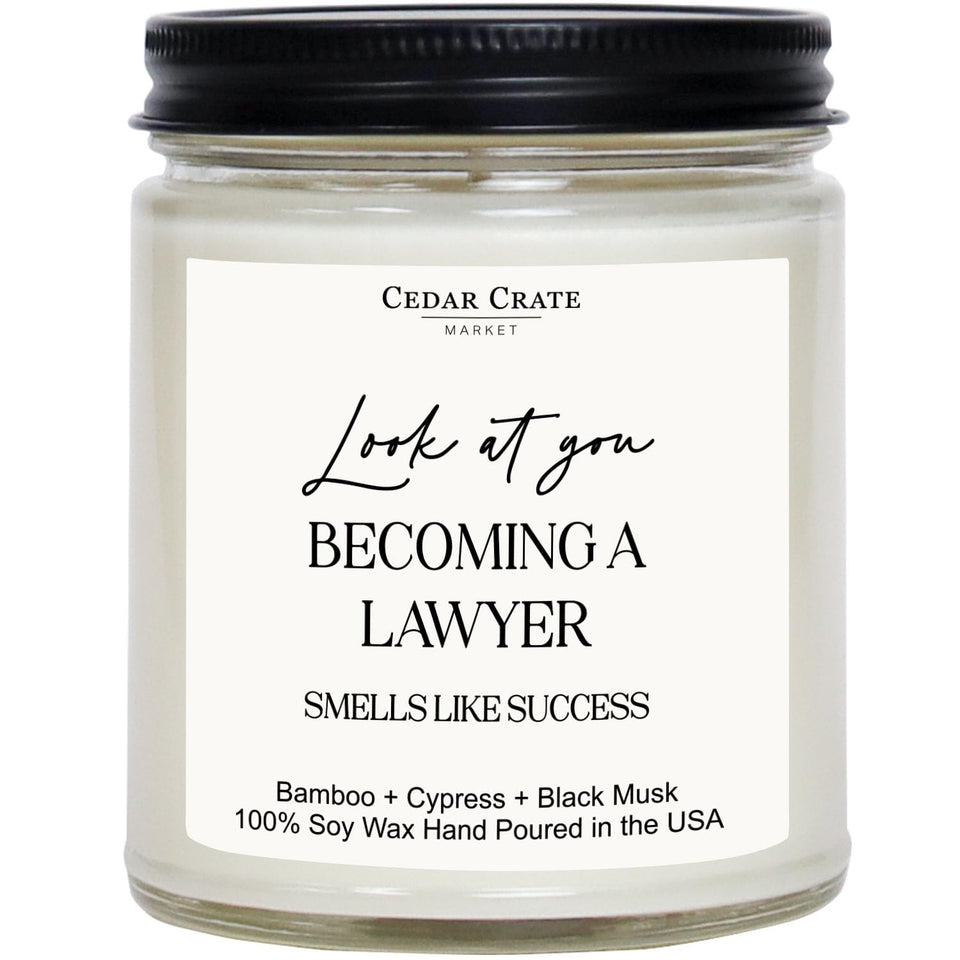 CEDAR CRATE MARKET Bamboo Forest candle in glass jar for calming home ambiance.