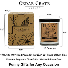CEDAR CRATE MARKET reusable jar doubles as storage or card holder.