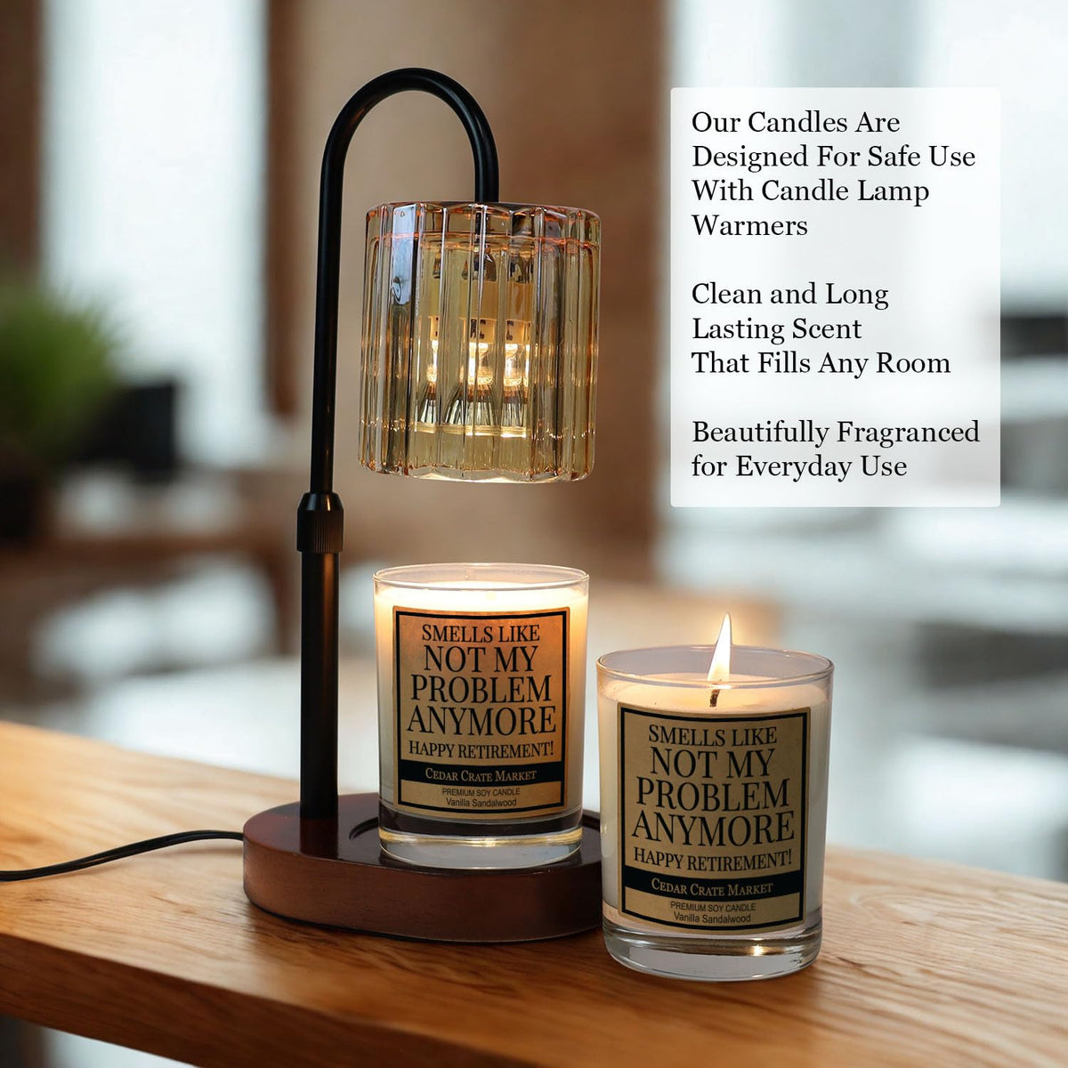 CEDAR CRATE MARKET USA-made candle showcases quality craftsmanship.
