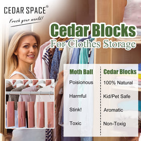 Cedar Space cedar balls in a drawer promoting steady fragrance