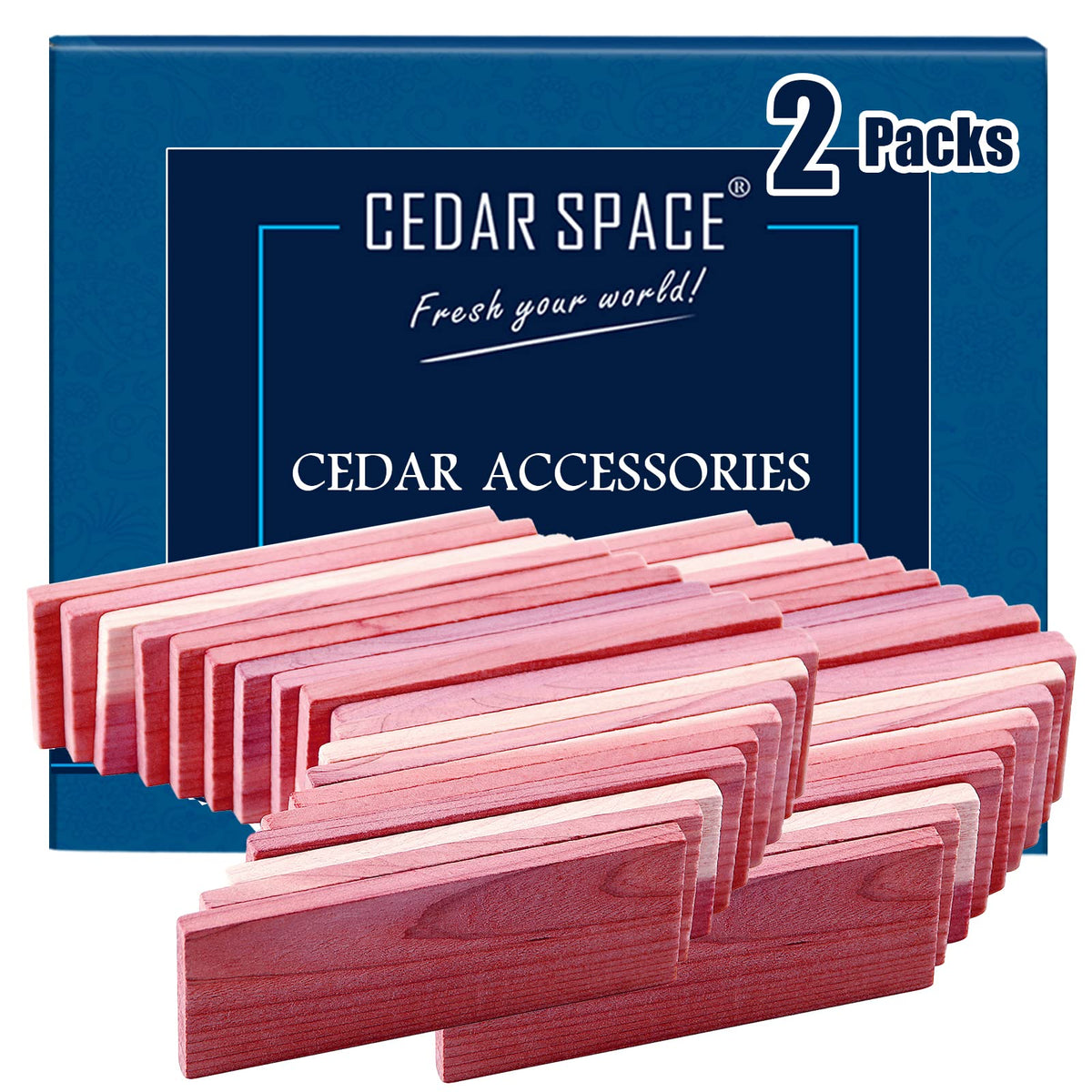 Cedar Space cedar blocks in a drawer offering organized storage and fresh scent