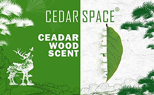 Cedar Space blocks refresh scent easily with light sanding when needed