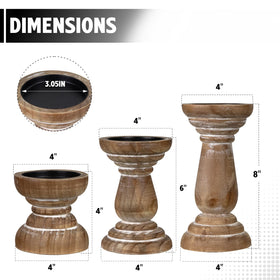 CEDARLUX pillar candle holder medium – tasteful centerpiece height.