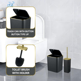CedarShin toilet brush ensures hygienic storage with a compact footprint.