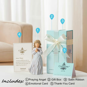 CedVow fragrance-scented angel figurine opens with a pleasant note.