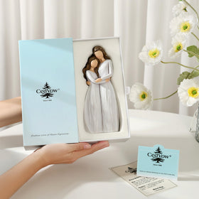 CEDVOW hand-painted artwork highlights lifelike hug and features