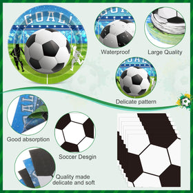 Ceenna God Bless napkins with gold accents for christening tables
