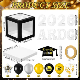 Ceenna graduation boxes with bases form a sturdy centerpiece